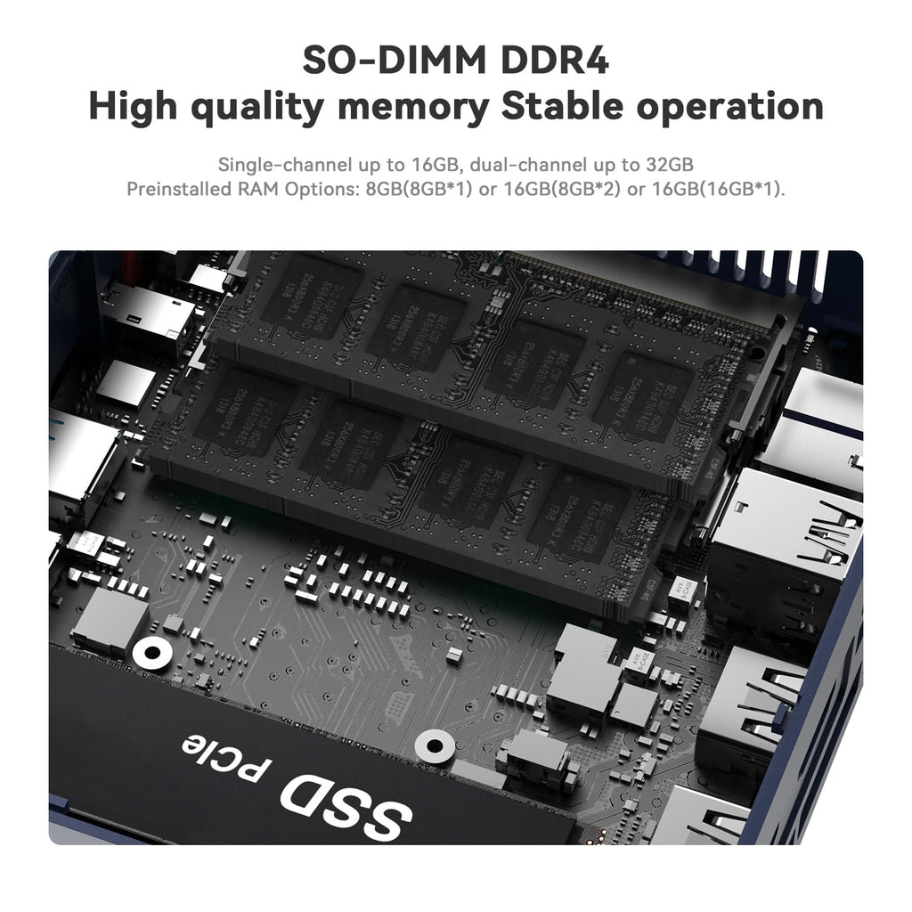 Beelink SER3 with AMD Ryzen 3 3200U, 8GB DDR4, 480GB NVMe M.2 SSD,Dual Display via HDMI 4K@60Hz Output, WiFi5, BT5.0, 1000M LAN, W-11 pro Gaming Office Mini Computer