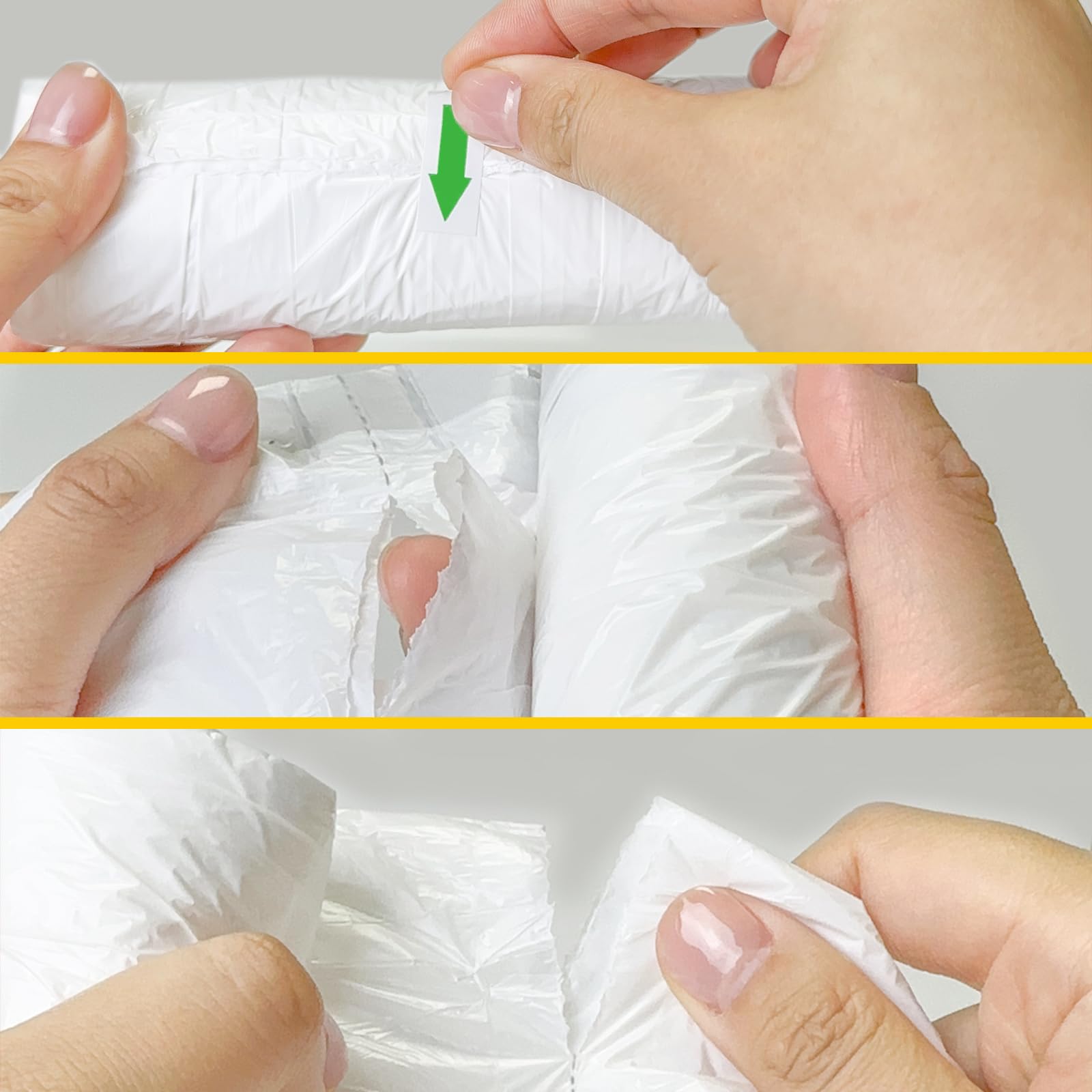 2.6 Gallon Small-Trash-Bags Plastic Drawstring Garbage-Bag - Mini Tiny White Unscented 80 Count For Bathroom Car Can Restroom Office Liners Waste Basket Strong Bulk Inwaysin