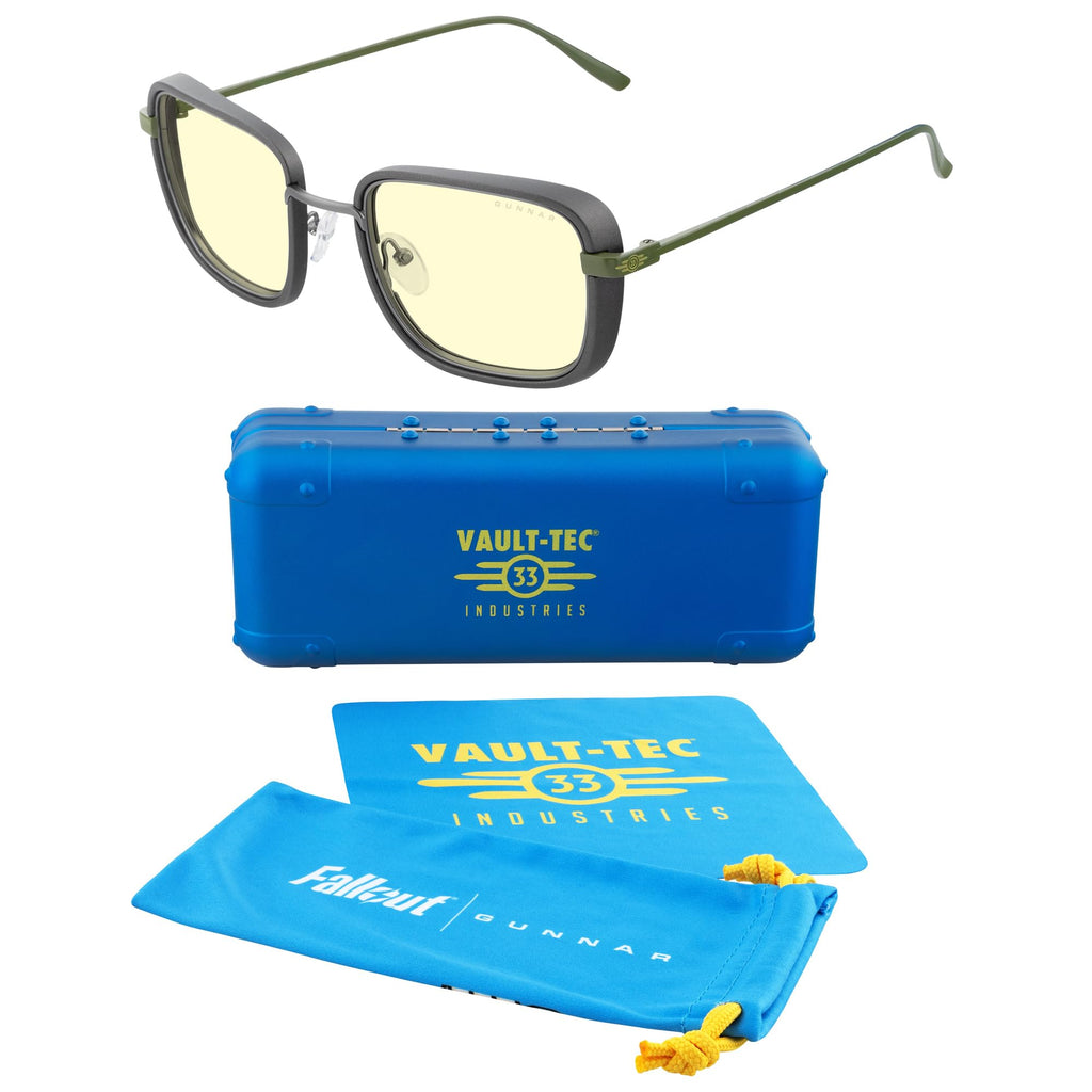 Fallout GUNNAR Gaming, Computer, Blue Light Blocking Glasses – Exclusive Vault 33 Glasses – Patented Lens Technology