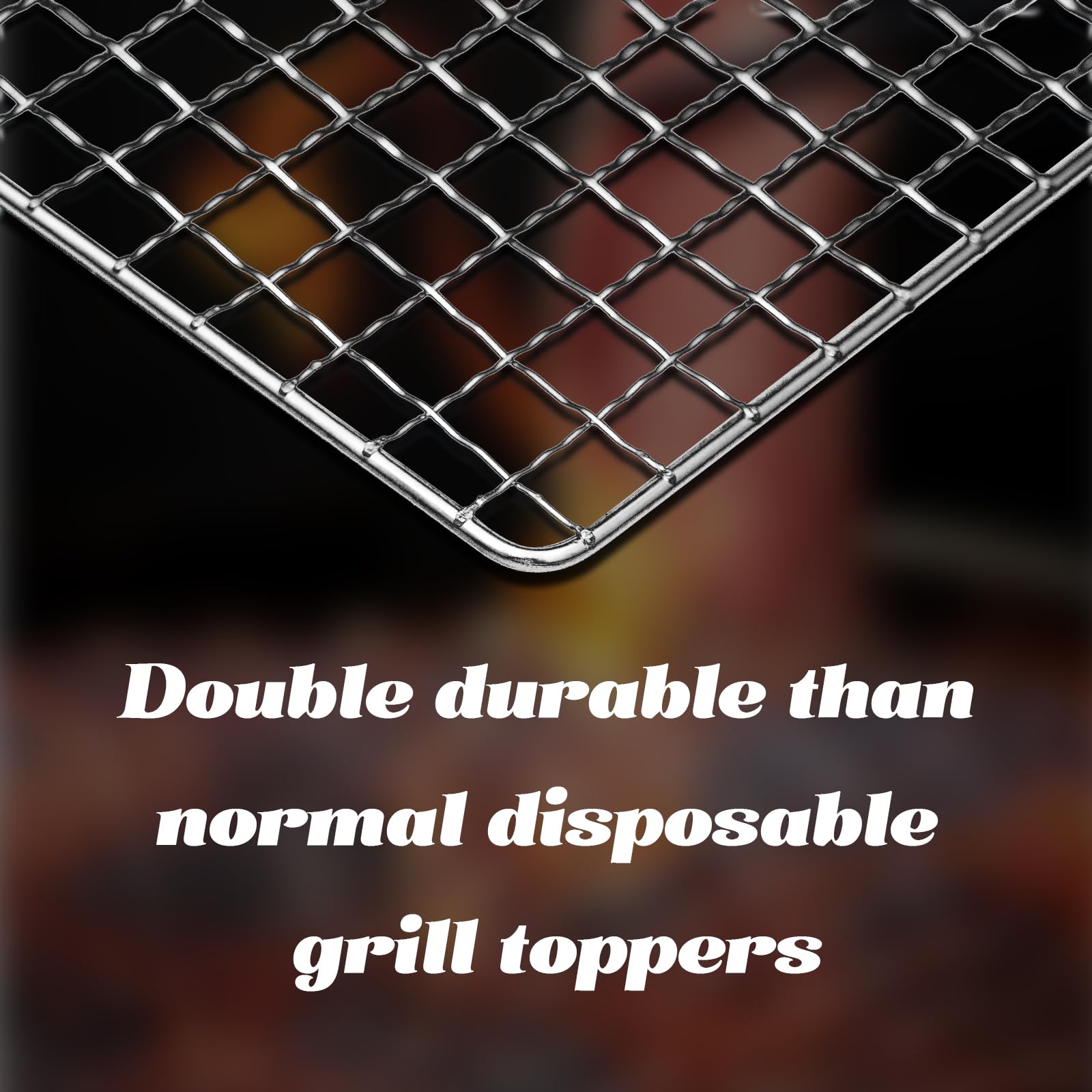 Grill Topper, 10 Pcs Disposable Grill Grates, 11.8 X 15.7 Inch Baking Rack Replacement, BBQ Accessories for Outdoor Smoker Grills