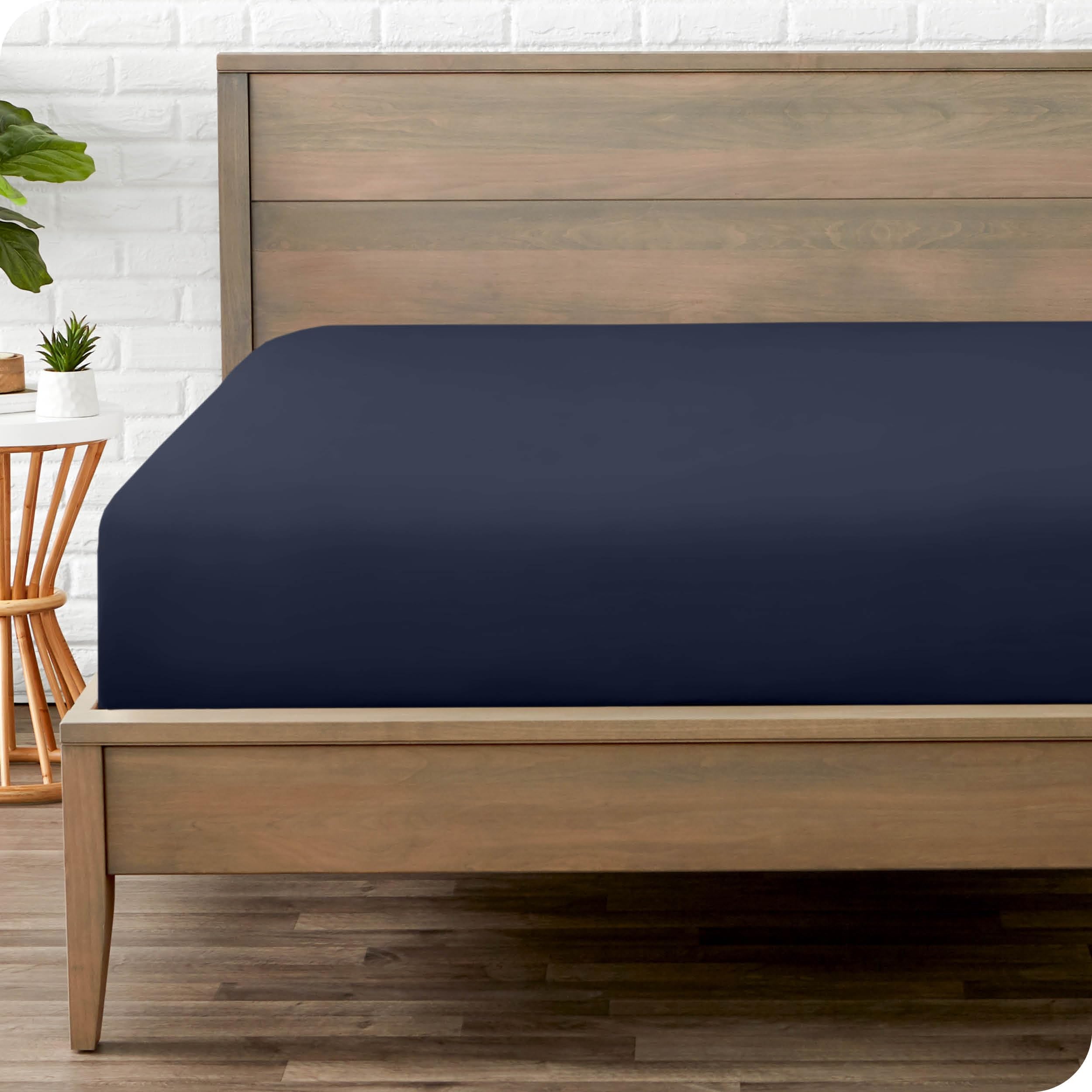 Bare Home Fitted Bottom Sheet Twin Size - Premium 1800 Ultra-Soft - Hotel Luxury - Deep Pocket - Durable and Long Lasting (Twin, White)