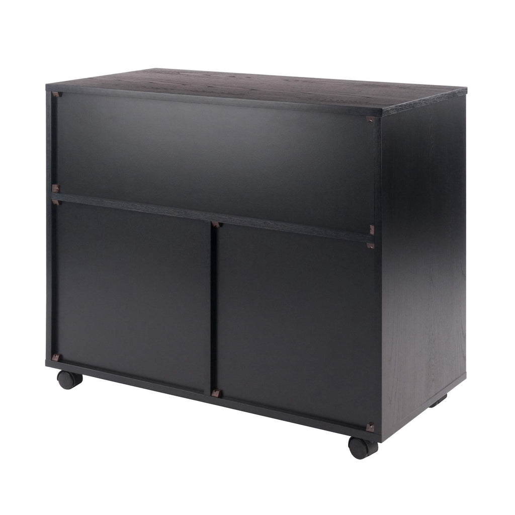 Winsome Halifax Mobile Storage Cabinet with Doors & Drawers, Stylish & Functional Home Storage Cabinet for Filing, Kitchen Organization, Moveable Furniture for Office, Dorms, Apartments