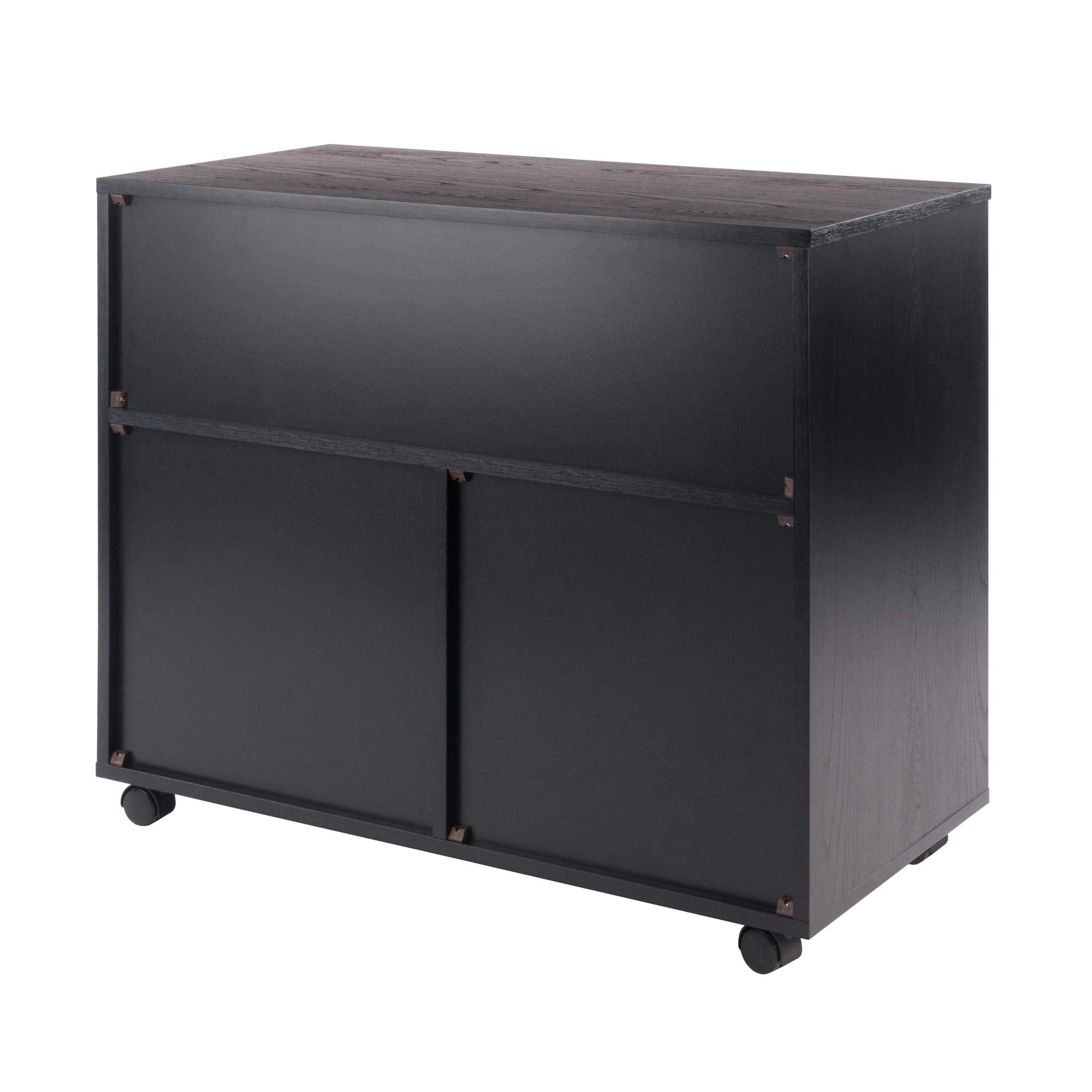 Winsome Halifax Mobile Storage Cabinet with Doors & Drawers, Stylish & Functional Home Storage Cabinet for Filing, Kitchen Organization, Moveable Furniture for Office, Dorms, Apartments