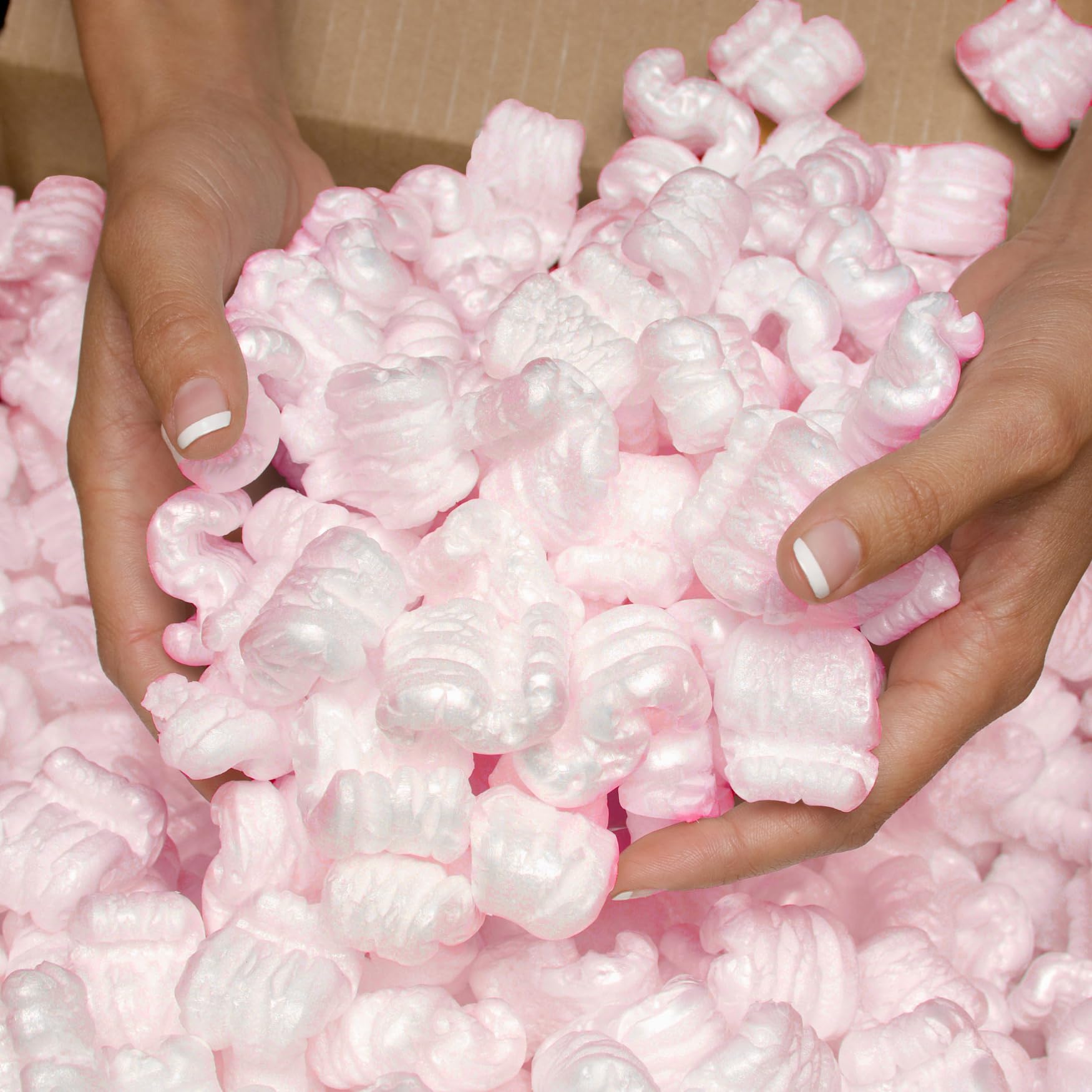 Packing Peanuts, 3.5 Cubic Feet, Beige | Bulk Loose Fill, For Shipping, Moving & Storage, Compostable & Biodegradable, Cushion For Shipping