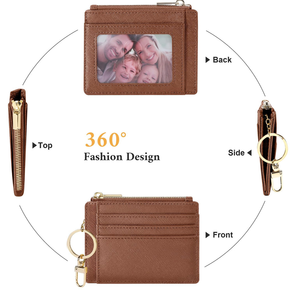 Sodsay Card Case Slim Front Pocket Wallet for Women Credit Card Holder with Keychain | Slim, Credit Card Holder, Front Pocket, with Keychain | Slim