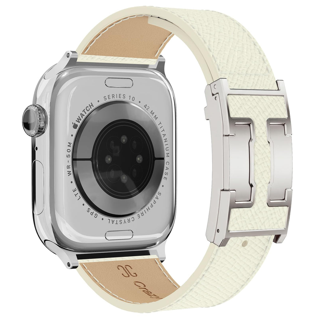 Designer Leather Band Compatible with Apple Watch 49mm46mm45mm44mm42mm41mm 40mm38mm for Women,Magnetic Buckle Replacement Strap for iWatch Ultra 3/2 /1 SE 3/2/1 Series 11/10/9/8/7/6/5/4/3/2/1