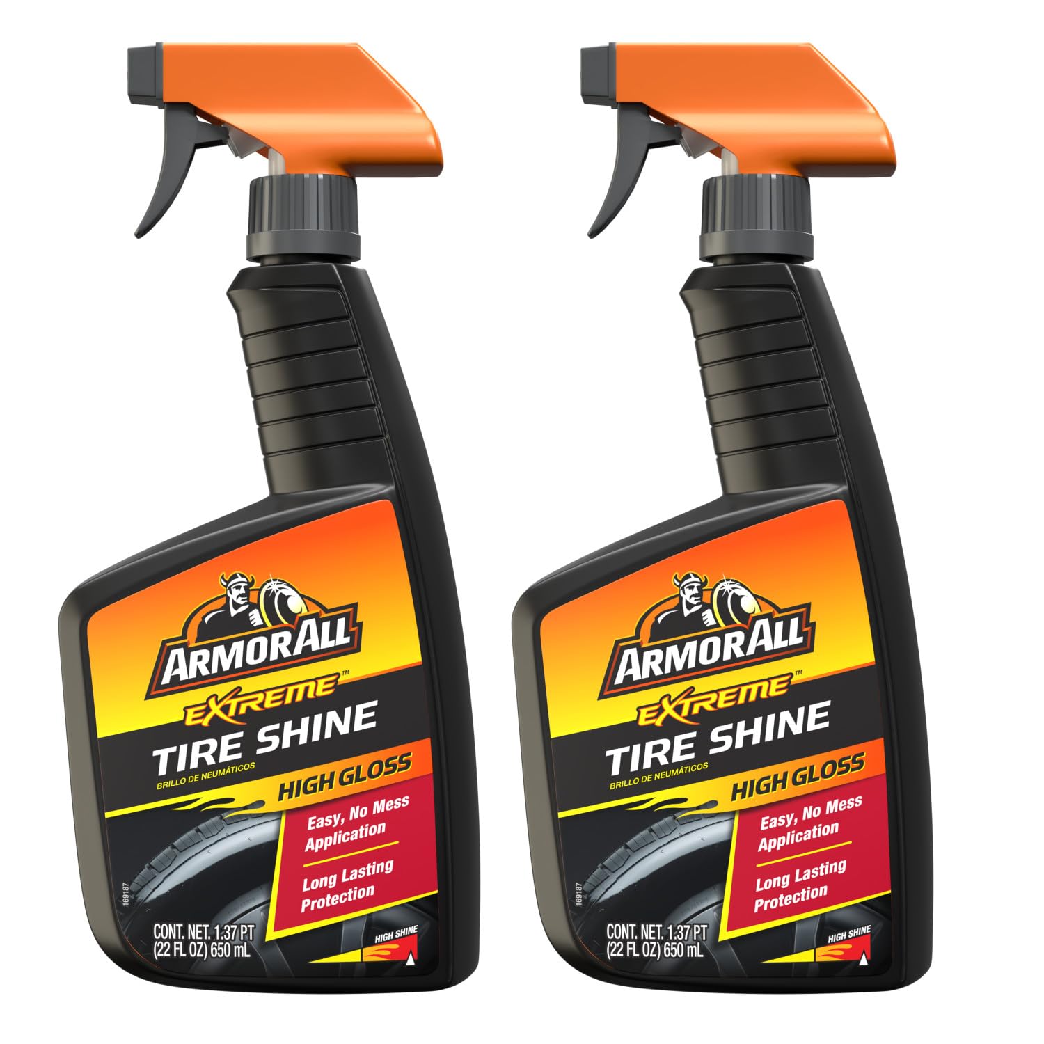 Armor All Extreme Tire Shine Spray , Tire Cleaner and Shine, 22 Fl Oz Each, 6 Pack