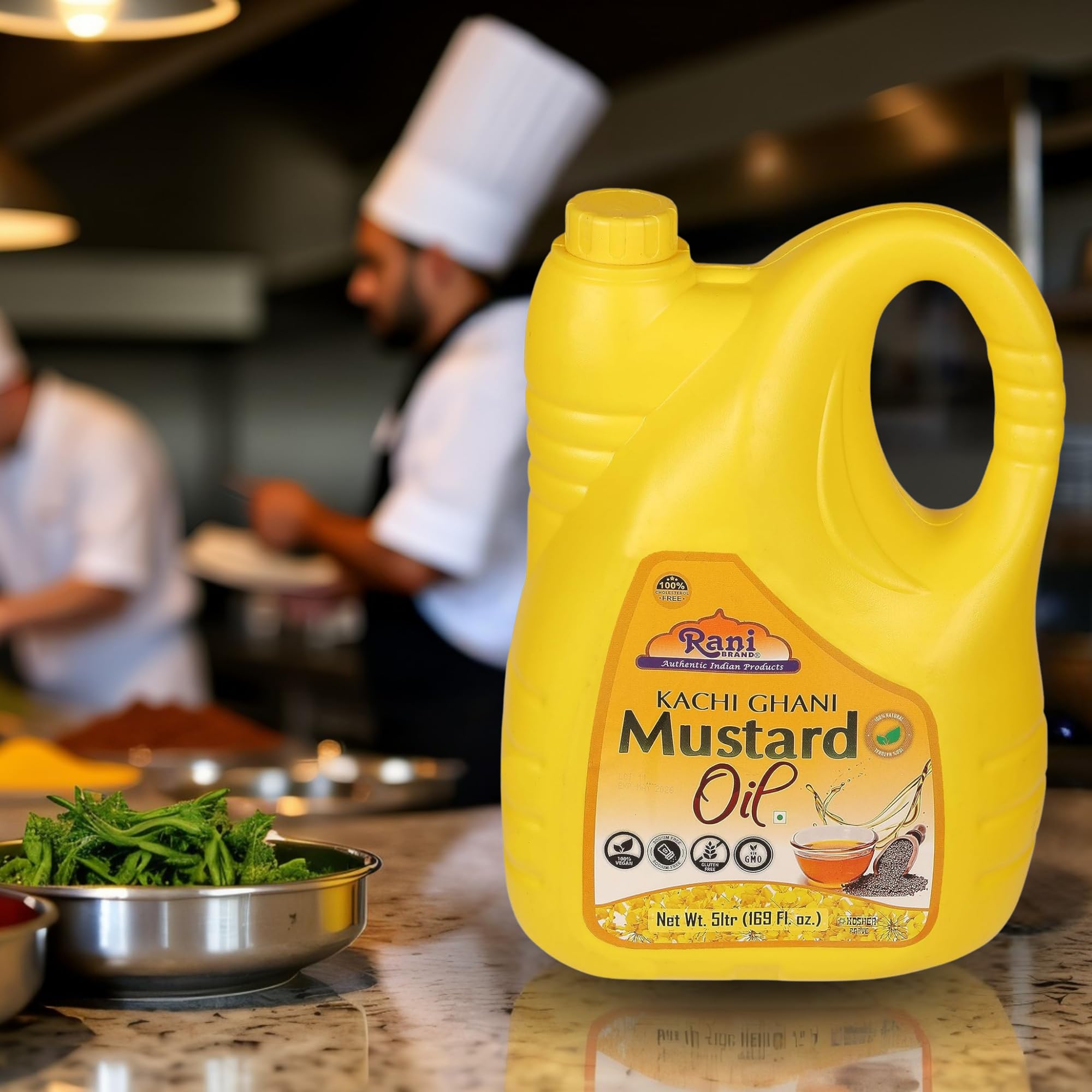 Rani Premium Oils Combo Set of 3 - Peanut Oil, Mustard Oil, Sesame Oil 16.9 Ounce (500ml) ~ Cold Pressed | 100% Natural | Kosher | NON-GMO | Vegan | Gluten Free
