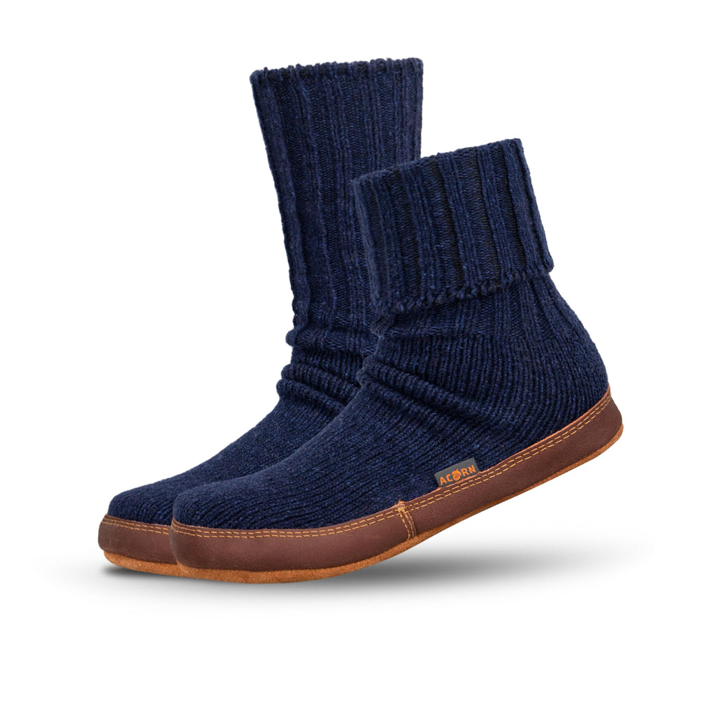 Men's and Women's Original Slipper Sock - Comfortable Men's and Women's Slipper Sock with Cloud-Like Feel, Soft and Moisture Wicking Crew Length, Genuine Suede Sole