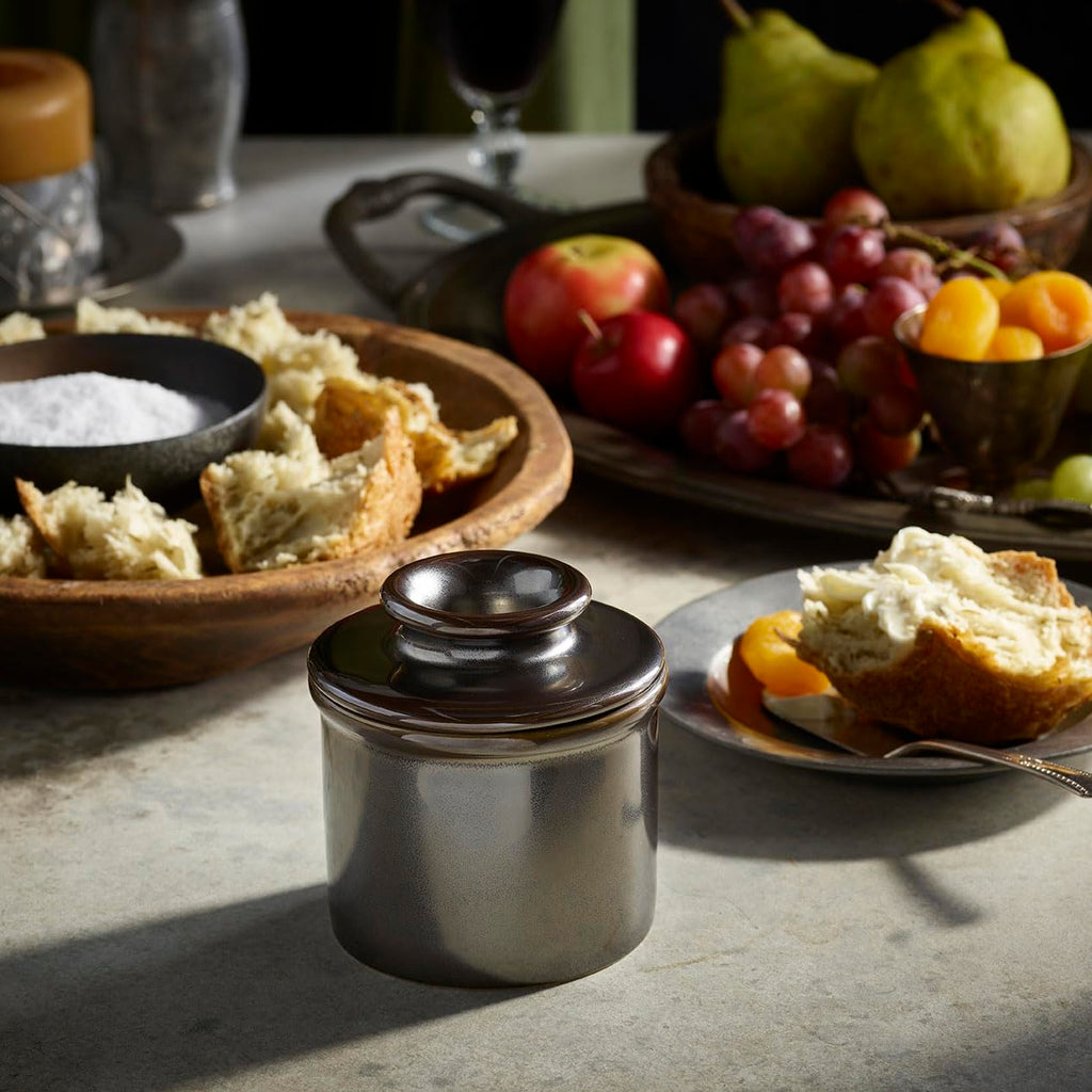 Butter Bell - The Original Butter Bell Crock by L. Tremain, a Countertop French Ceramic Butter Dish Keeper for Spreadable Butter, French Ceramic Butter Dish Keeper, Specialty (Ivory Matte)