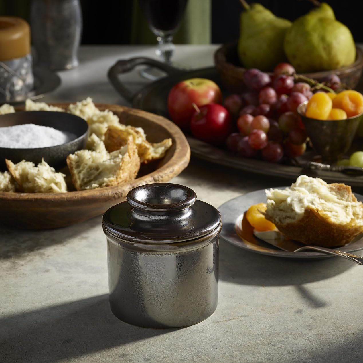 Butter Bell - The Original Butter Bell Crock by L. Tremain, a Countertop French Ceramic Butter Dish Keeper for Spreadable Butter, French Ceramic Butter Dish Keeper, Specialty (Ivory Matte)