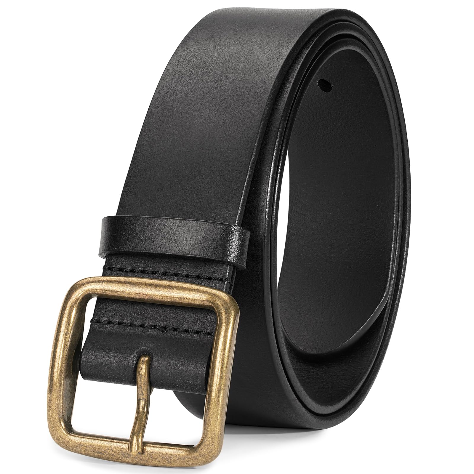 Thicken Full Grain Leather Mens Belt Heavy Duty Mens Work Belt Mens Belt High Hardness Buckle Packed In Gift Box