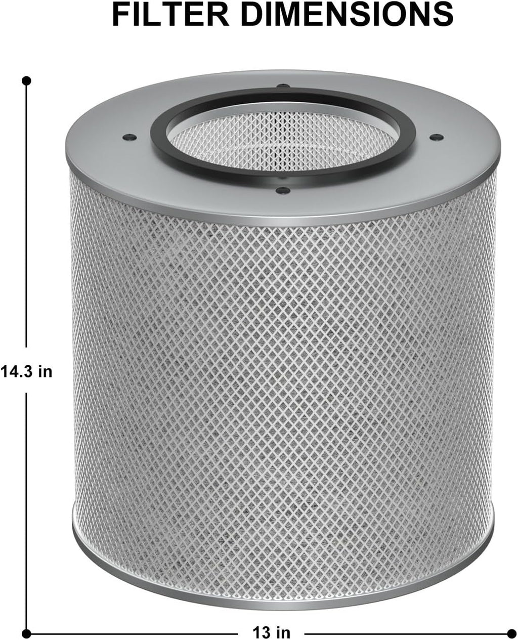 HM400 True HEPA Air Filter Replacement Compatible with Austin Healthmate FR400, HM400, HM402, HM405, HM410, HM450 Air Cleaner Purifier, 1 HEPA Filter + 2 Pre-Filters