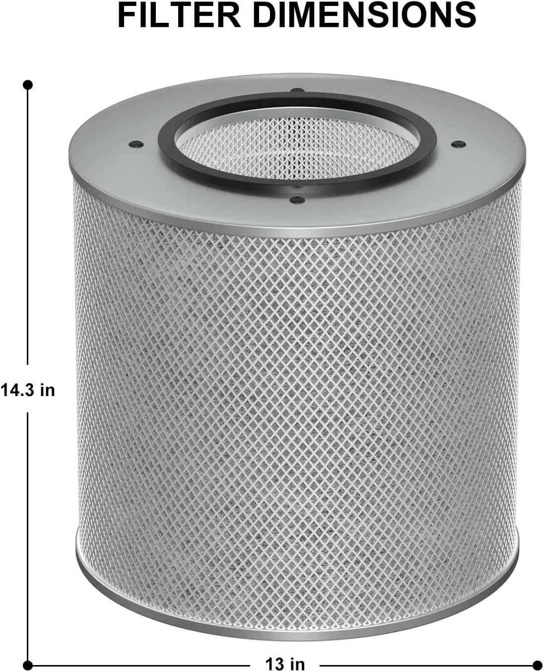 HM400 True HEPA Air Filter Replacement Compatible with Austin Healthmate FR400, HM400, HM402, HM405, HM410, HM450 Air Cleaner Purifier, 1 HEPA Filter + 2 Pre-Filters