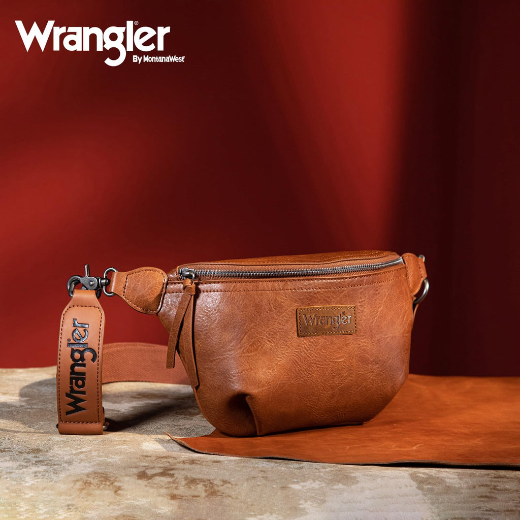 Wrangler Crossbody Bags for Women Large Fanny Packs Bum Bag Travel Belt Bags Sling Purse