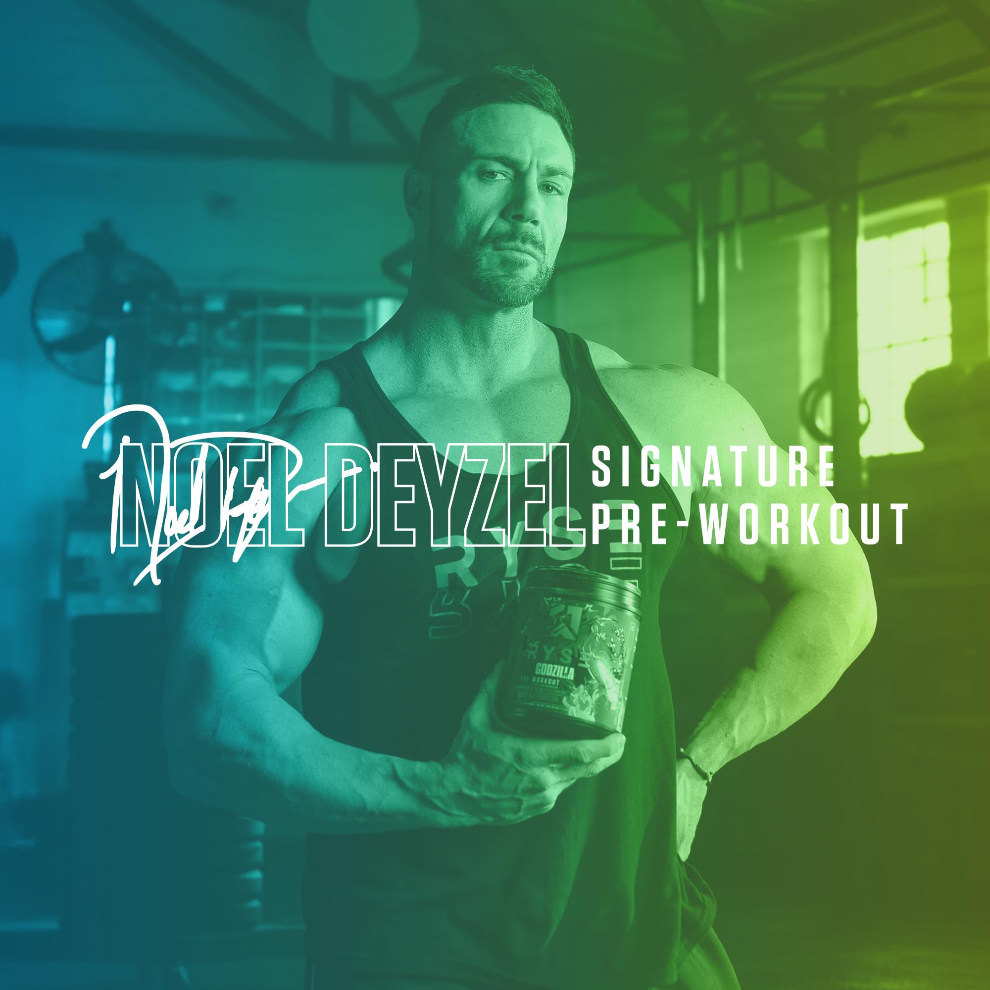 RYSE Godzilla X Noel Deyzel Pre Workout Powder - BlackBerry Lemonade - 400mg Caffeine, High Stim Pre-Workout for Men & Women with Citrulline & Beta Alanine - Energy, Pump & Focus - 20/40 Servings