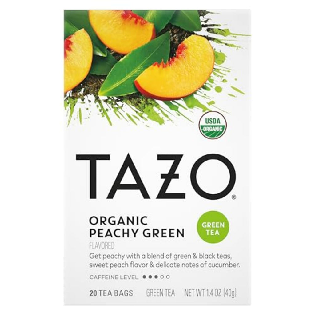 TAZO Organic Green Tea, Green Ginger, Caffeinated Tea, 16 Total Bags