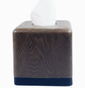 Hymmah Square Tissue Box Cover Holder with Tray,Unique Cube Design Tissue Dispenser Cover Decor for Vanity Counter Tops Also Great for Bedroom and Living Room