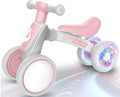 Colorful Lighting Baby Balance Bike Toys for 1 Year Old Boy Gifts, 10-36 Month Toddler Balance Bike, No Pedal 4 Silence Wheels & Soft Seat First Bike, One Year Old Boy Birthday Gift.