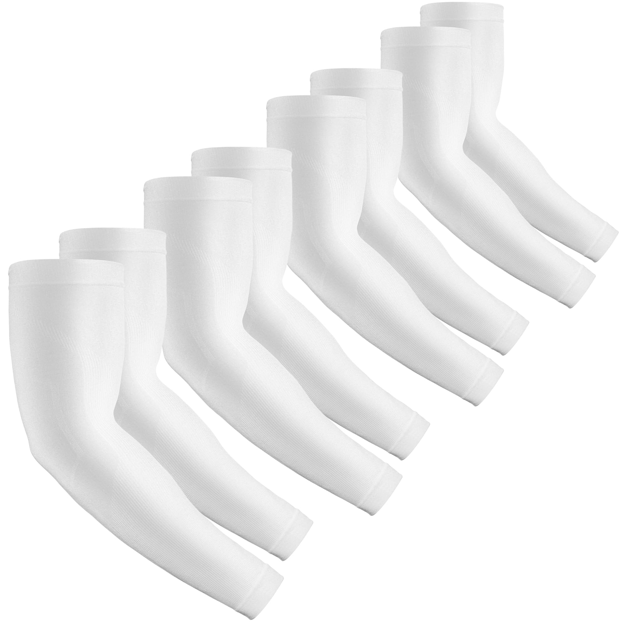 2 Pairs UV Protection Cooling Arm Sleeves Compression Sun Sleeves for Men Women Youth, Tattoo Cover Up, UPF 50