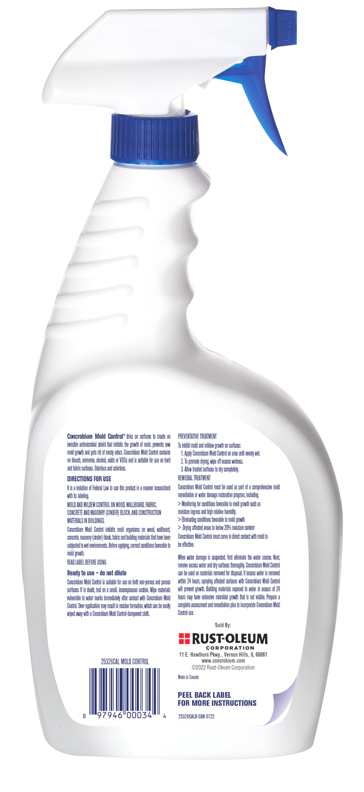 Concrobium Mold Control Aerosol, 14.1 oz – Eliminates & Prevents Mold – EPA Registered, Bleach-Free, Odorless, VOC-Free – For Indoor & Outdoor Surfaces, Mid-Sized Jobs, and Hard-to-Reach Areas