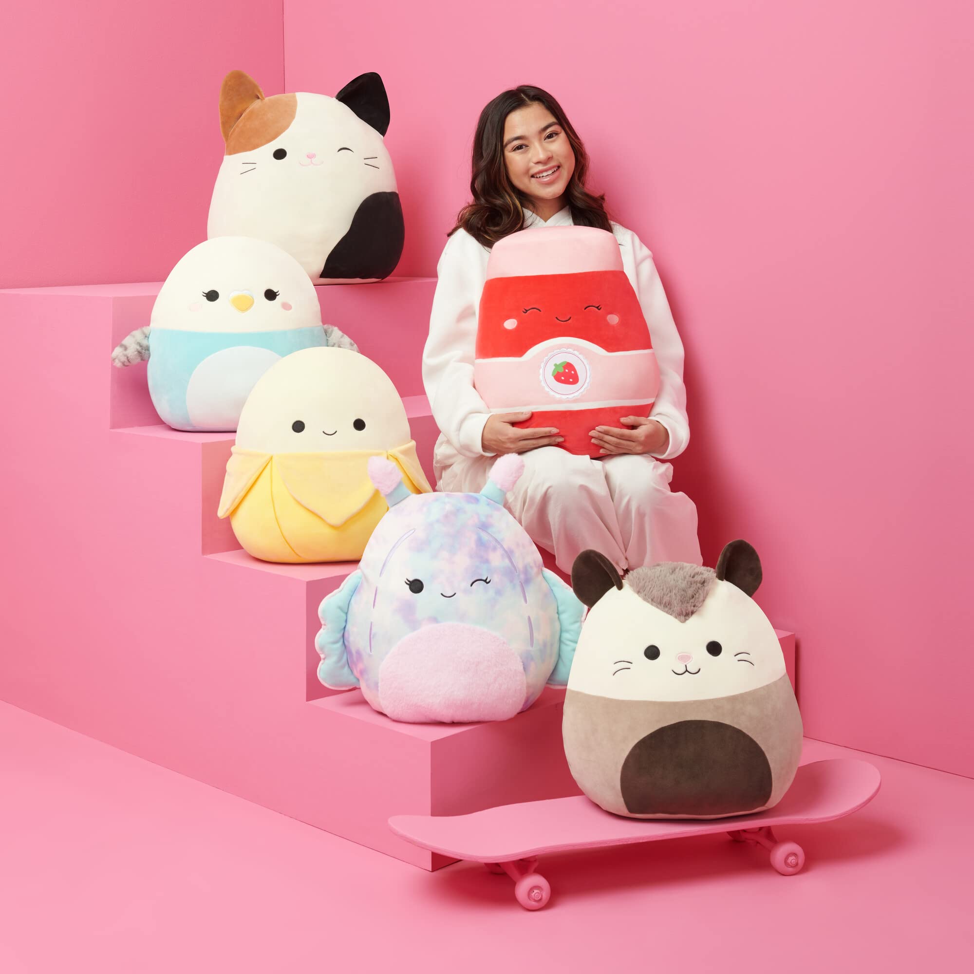 Squishmallows Original 12-Inch Joy Purple Sugar Glider - Official Jazwares Plush