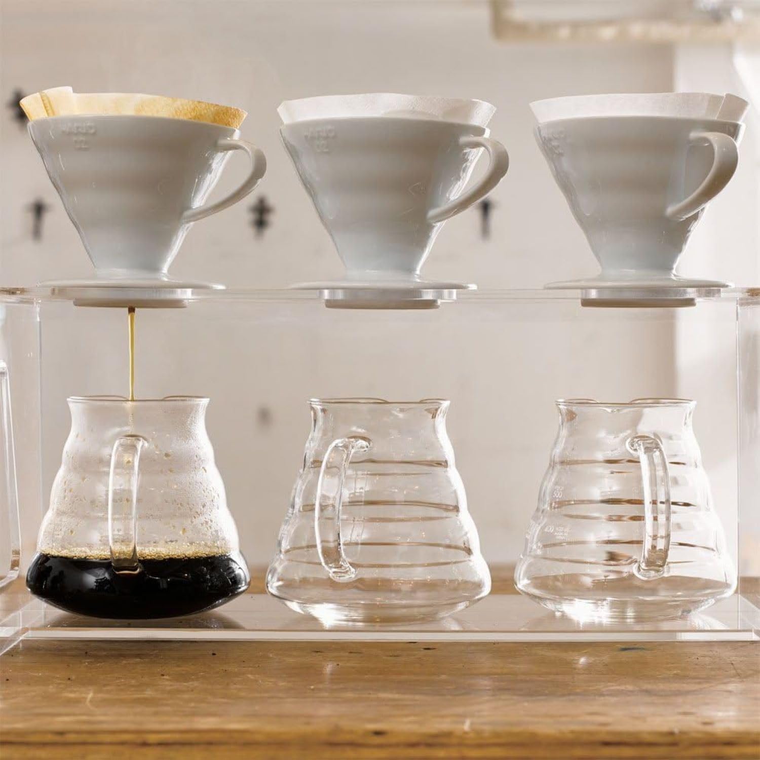 Hario V60 Ceramic Coffee Dripper, Size 02, Red