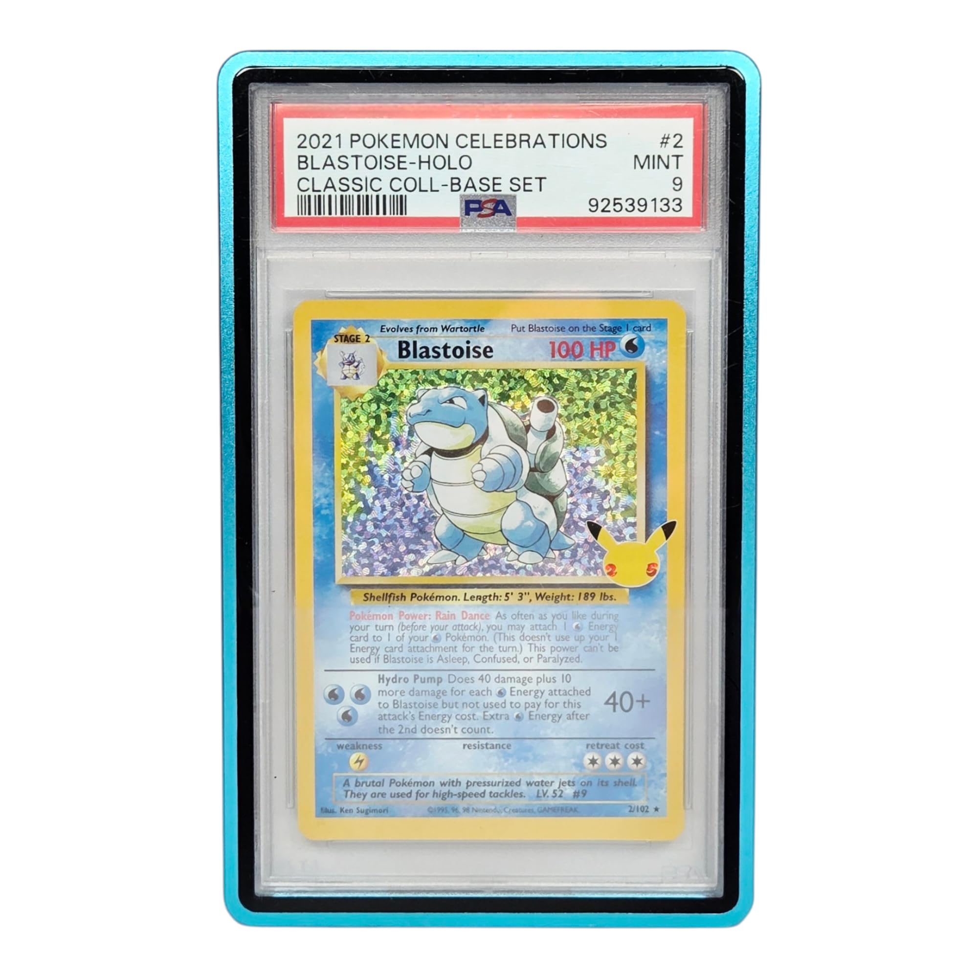 Metal PSA Slab Bumper Case UV Resistant- Safeguard Stackable Magnetic Aluminum Metal Case For Graded Cards (Black)