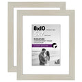 Americanflat 4x6 Double Picture Frame with Shatter-Resistant Glass - Fits Two 4x6 Photos or use as One 6x14 Frame - Signature Collection - Collage Frames for Tabletop and Wall Display - Black