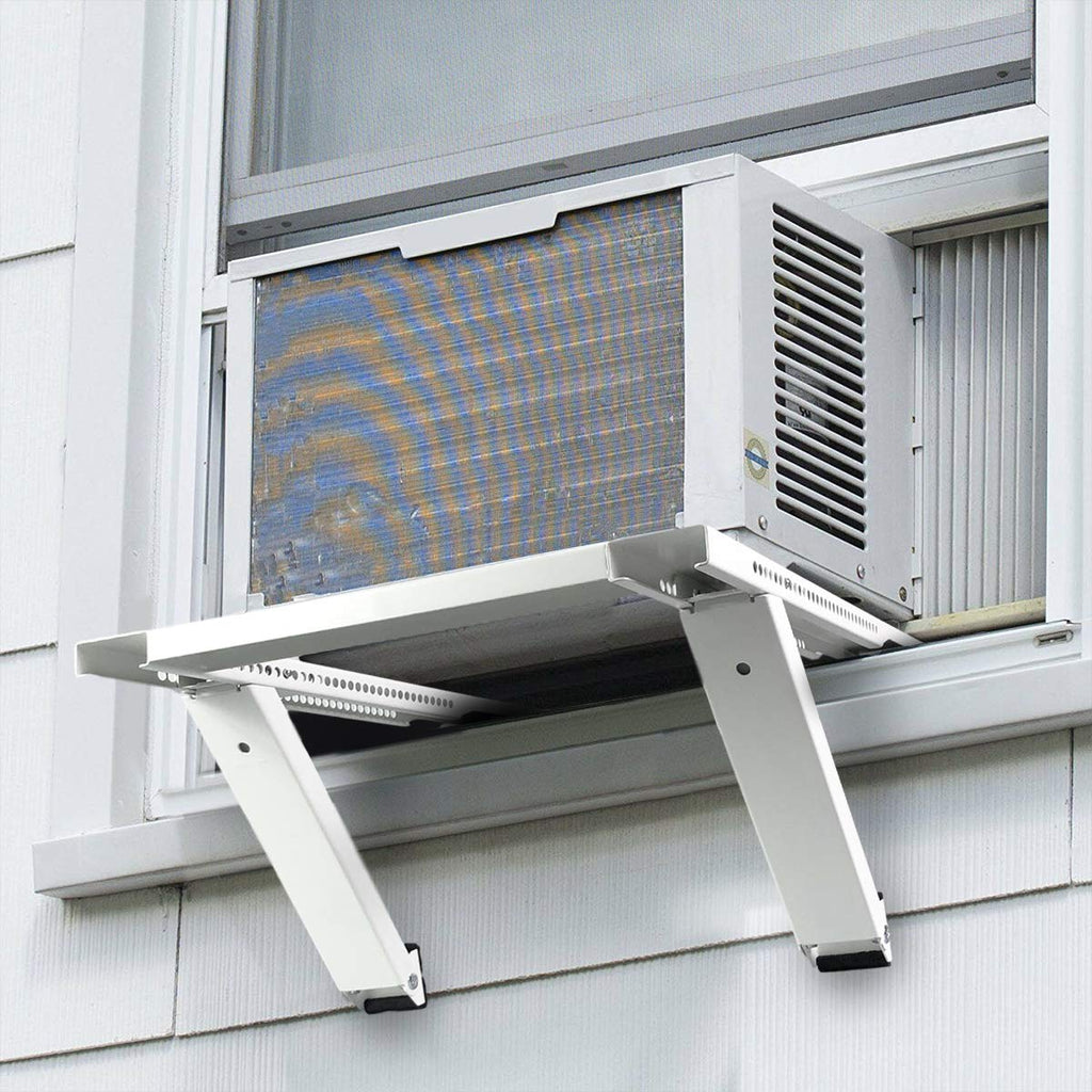 Qualward Air Conditioner Bracket Window AC Support Brackets - Heavy Duty with 2 Arms, Up to 180 lbs for 12000 to 24000 BTU AC Units- Fits Single Or Double Hung Windows