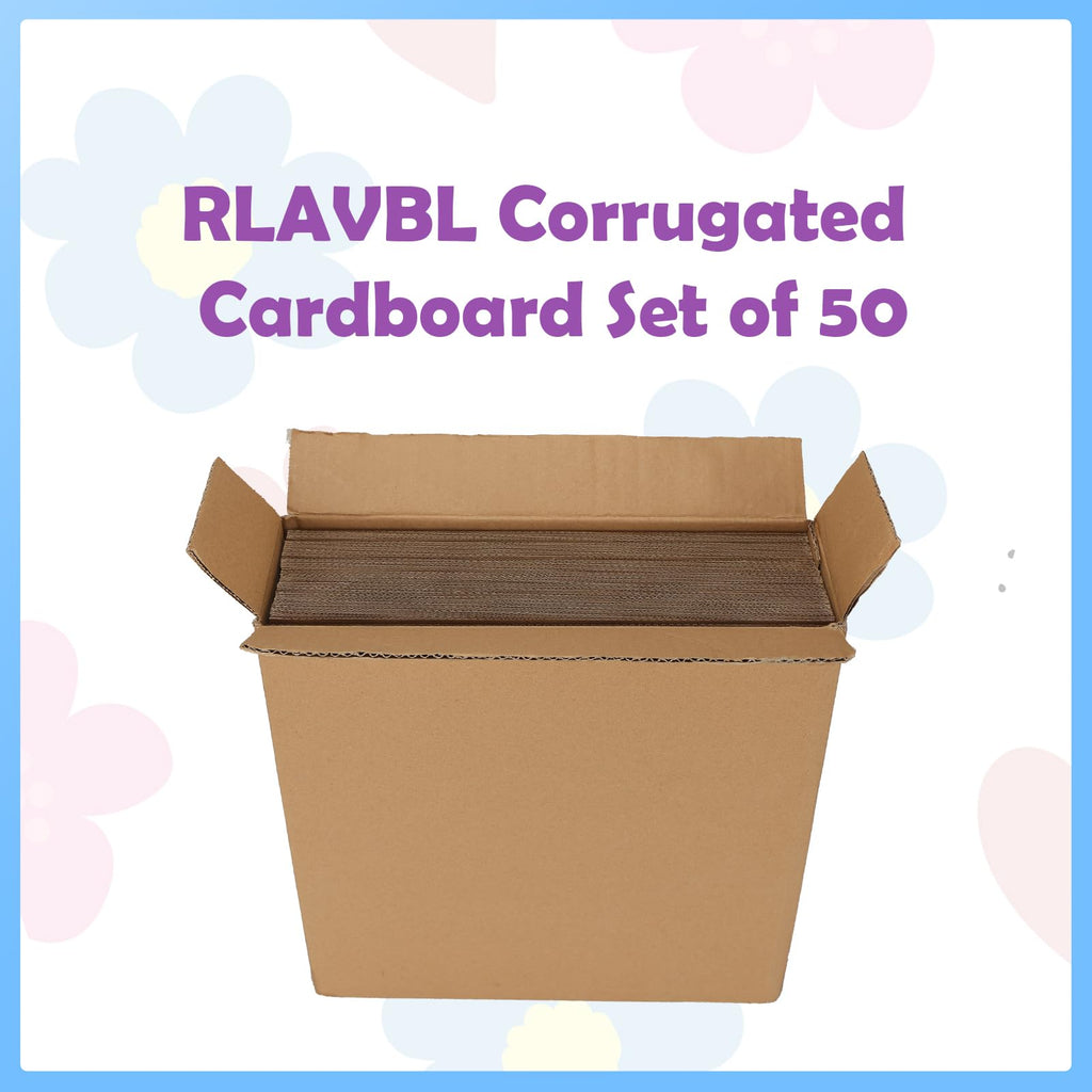 RLAVBL 200 Pack 3.5x4.5 White Corrugated Cardboard Sheets, Flat Cardboard Inserts for Shipping, Mailing, Packing, DIY Crafts