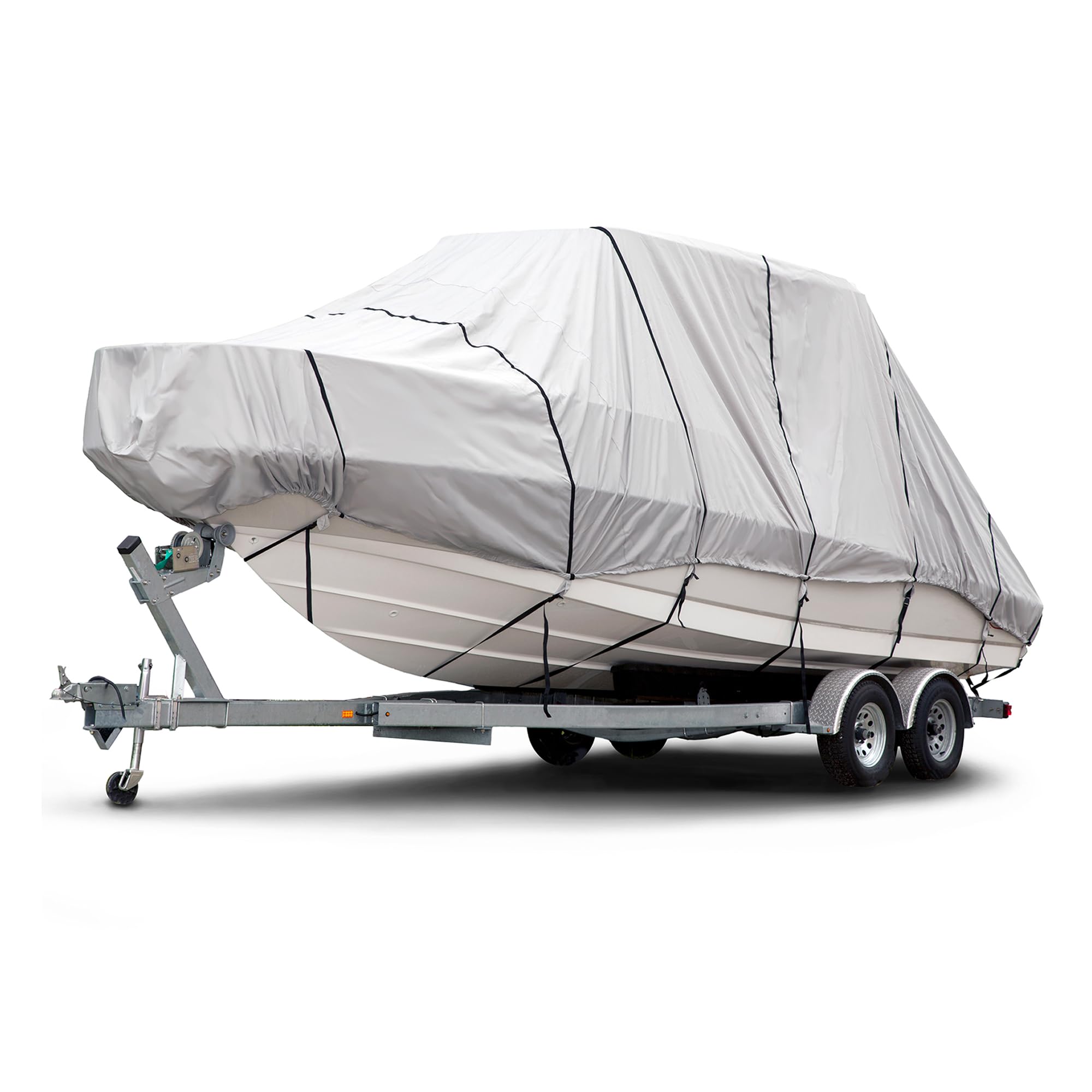 Budge B-620-X6 Blue 20'-22' Long (Beam Width up to 106") 600 Denier Waterproof Breathable Hard/T-Top Boat Cover