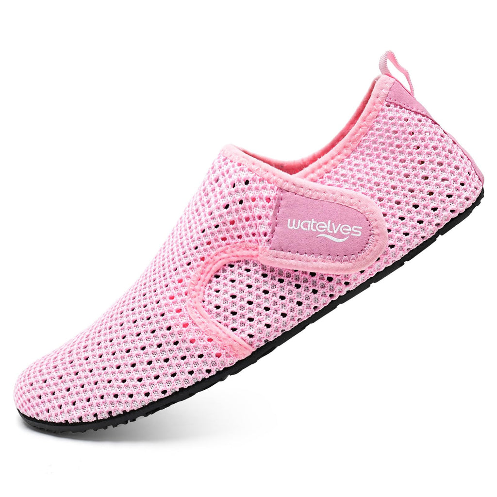 WateLves Water Shoes for Women Men Swim Beach Aqua Socks Quick Dry Barefoot House Slippers Travel Shoes with Adjustable Magic Tape for Pool Diving Boating Yoga Surf