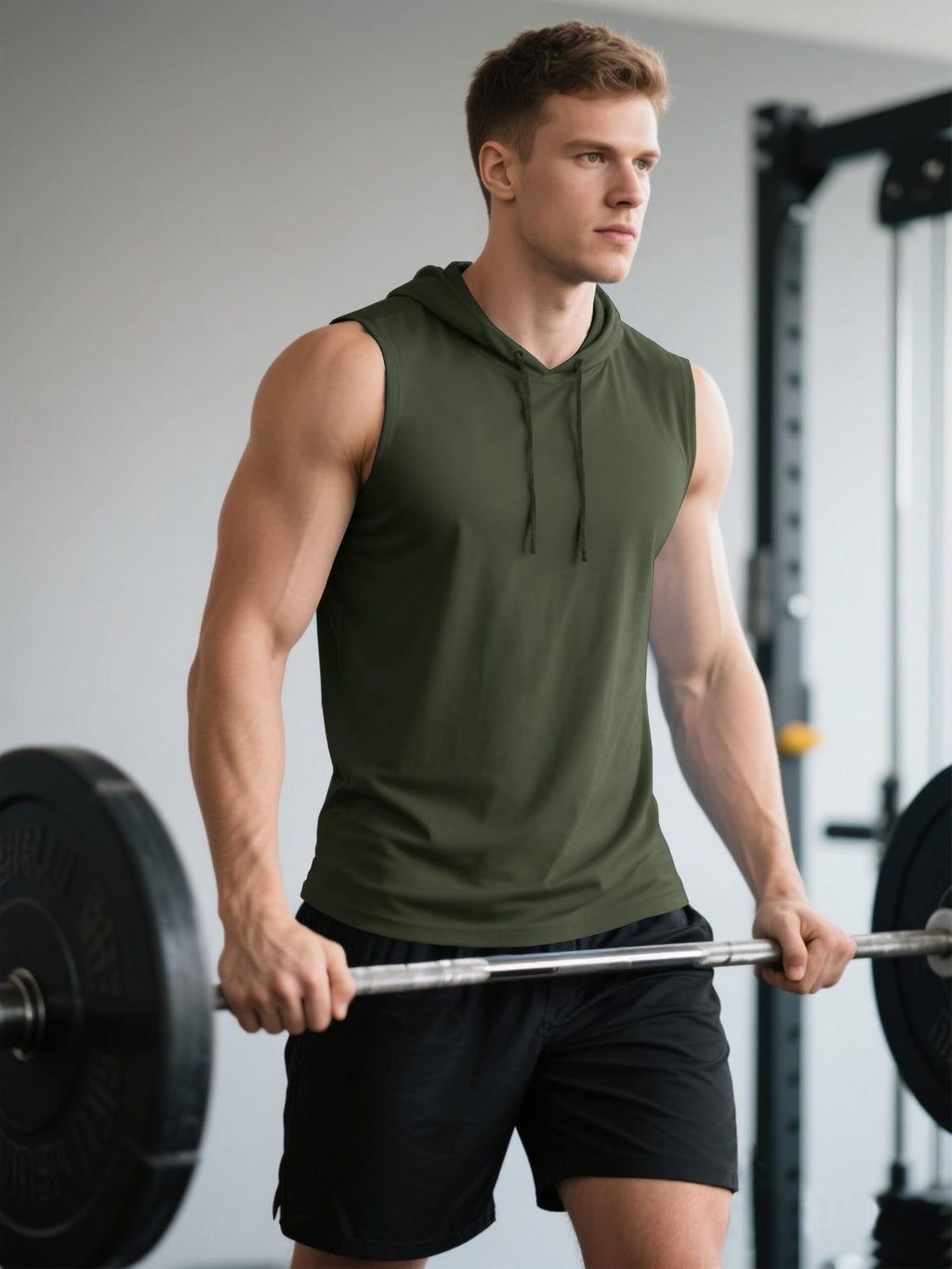 3 Pack Men's Dry Fit Moisture Wicking Tech Quick Dry Sleeveless Shirts Mesh Hoodie Active Athletic Tank Tops