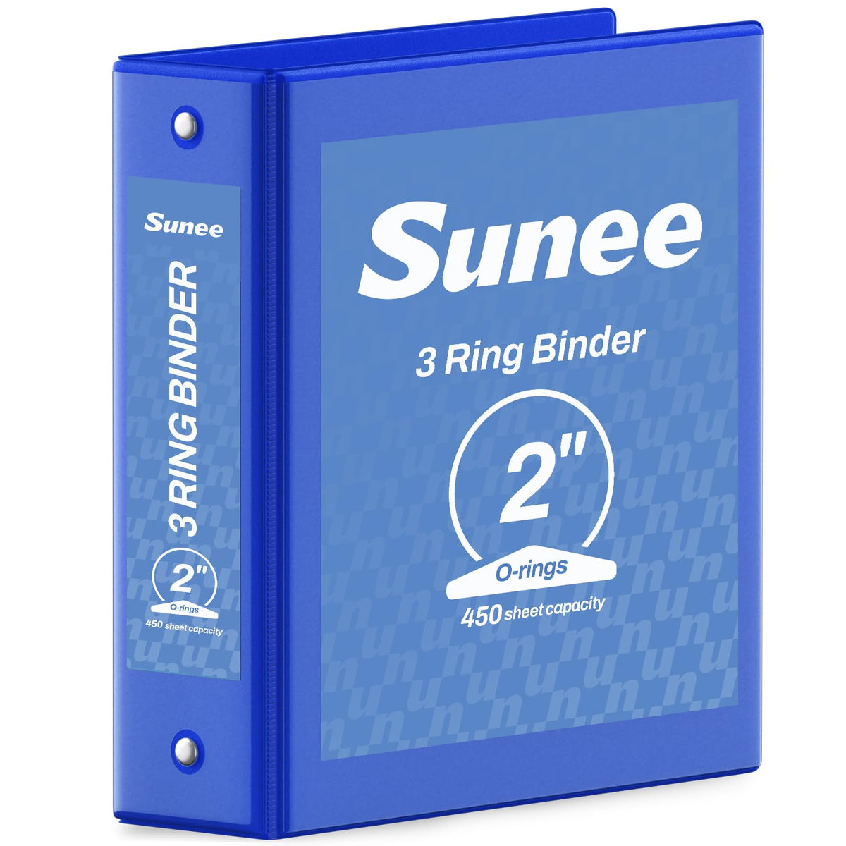 SUNEE 3 Ring Binder 1/2 Inch 1 Pack, Clear View Binder Three Ring PVC-Free (Fit 8.5x11 Inches) for School or Office Supplies, Black