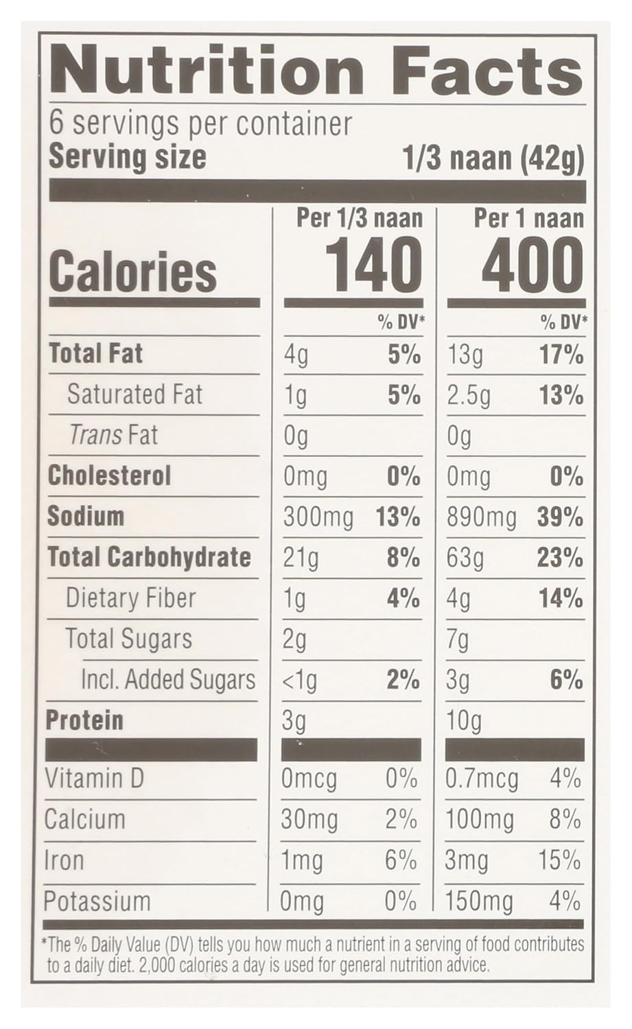 365 by Whole Foods Market Original Tandoori Naan, 8.8 OZ