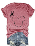 Magic Kingdom Castle Shirt Casual Vacation Holiday Short Sleeve Boho Clothes for Women Summer Cute Tops