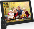 10.1" Digital Picture Frame, 1080P IPS Digital Photo Frame, No WiFi/App Needed, Plug & Play SD Card & USB, Remote & Motion Sensor, Photos/Videos/Music, Free 32GB USB