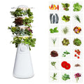 Lettuce Grow Farmstand Nook 4ft.7” Vertical Hydroponic Garden Tower - Self-Watering, Vertical Hydroponic Tower with LED Grow Lights, 20 Live Seedlings, Smart Timer - Indoor Vertical Growing Tower