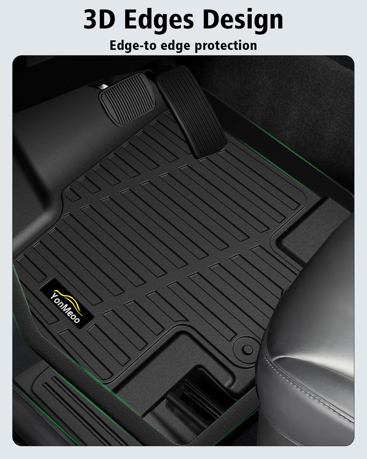 Floor Mats & Cargo Mat & Backrest Mat Custom for Toyota RAV4 Hybrid 2026 (Not for Cargo Area with Subwoofer) (Not for Phev), Door Sill Guards, All Weather TPE Floor Liners for RAV-4 2026 Accessories