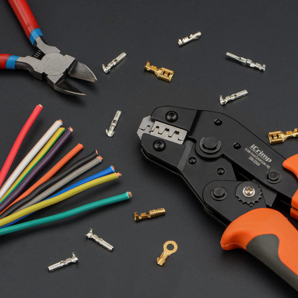 iCrimp IWS4 Solar PV Connector Crimping Tools for AWG14-10 (2.5/4/6mm²) Solar Panel PV Cable with Wire EDM Die
