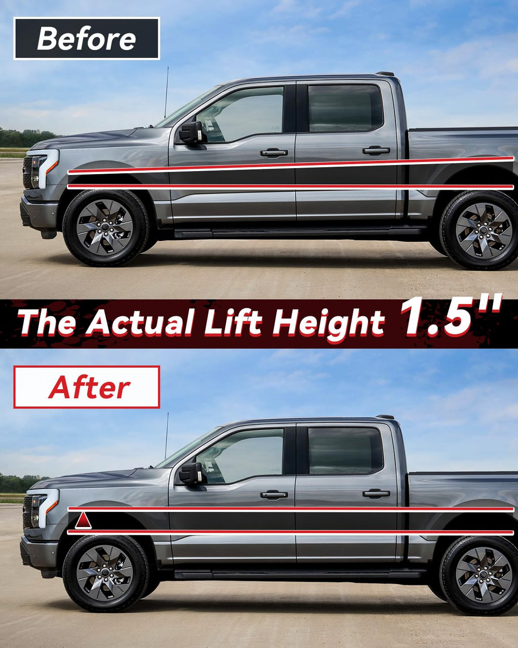 PROEZE 1.5" Front Leveling Lift Kits for 2004-2024 F150 2003-2018 Expedition 2005-2008 Mark LT, 1.5'' Forged Front Strut Spacers Lift Kits