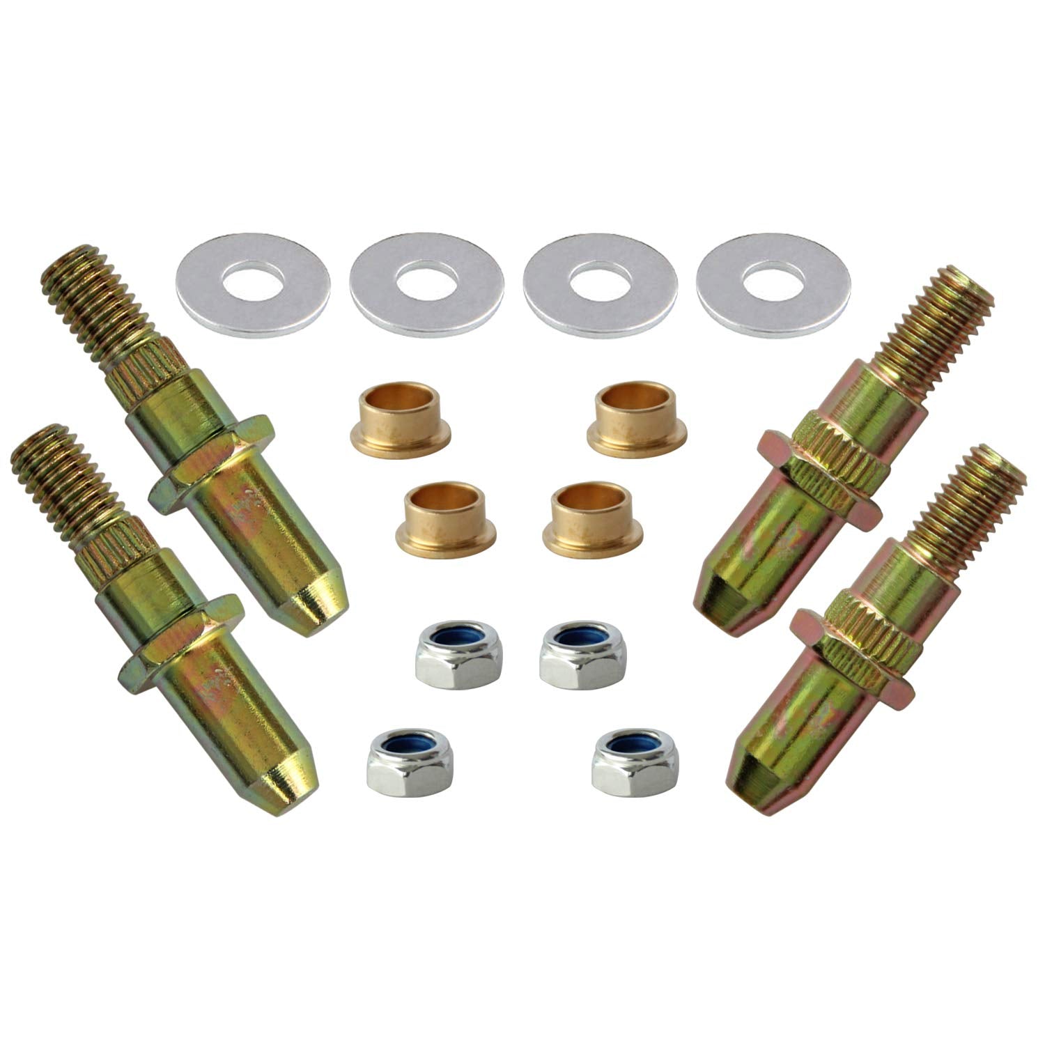 Door Hinge Pin and Bushing Kit Hinge with Pin LEDAUT Replacement for Ford F150-F350 Bronco SUV