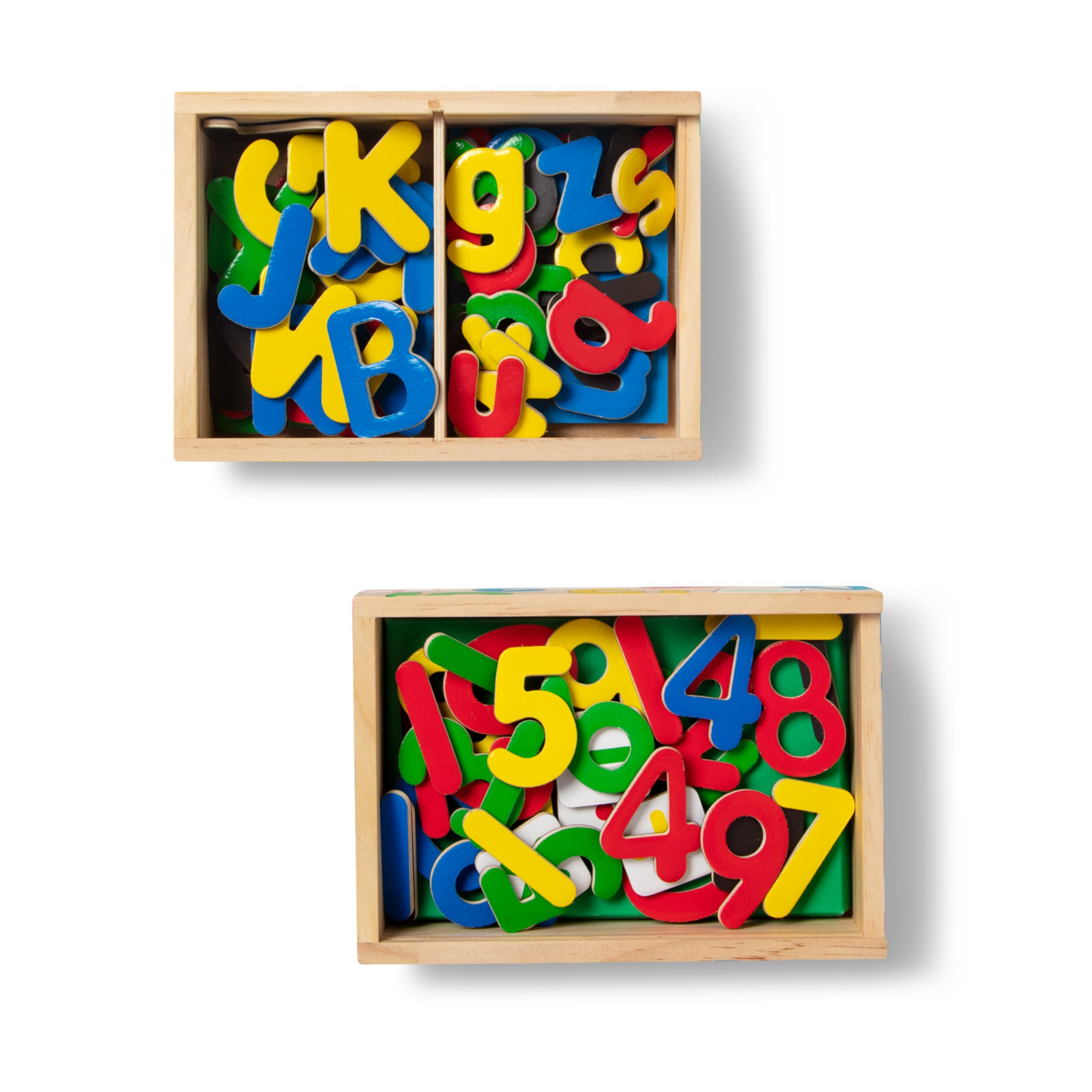 Melissa & Doug 52 Wooden Alphabet Magnets in a Box - Uppercase and Lowercase Letters