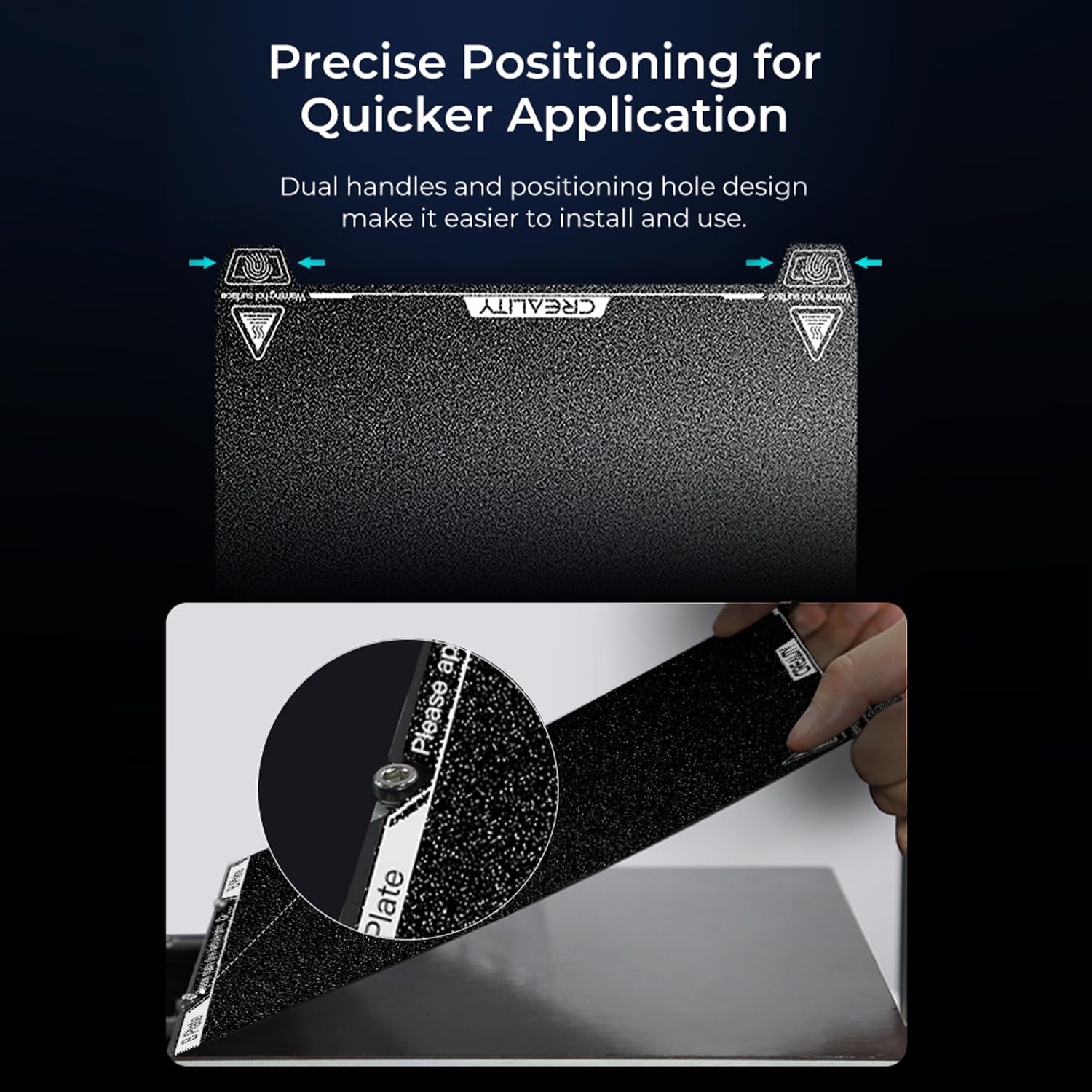 Creality Ender 3 V4 Build Plate, Original PEI Printing Plate Kit 225*250mm, Flexible Spring Steel Magnetic Platform Plate, Easy Print Removal, Heat Resistant For Creality Ender 3 V4 Combo 3D Printer