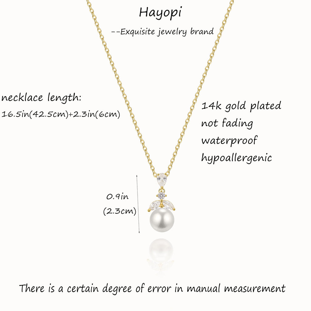 Pearl Necklace for Women Trendy,14k Gold Plated Necklace Dainty Wedding Necklace Small Cute Choker Necklace Gold Prom Drop Necklace Vintage Waterproof Jewelry for Women Prom Jewelry Fashion Gifts