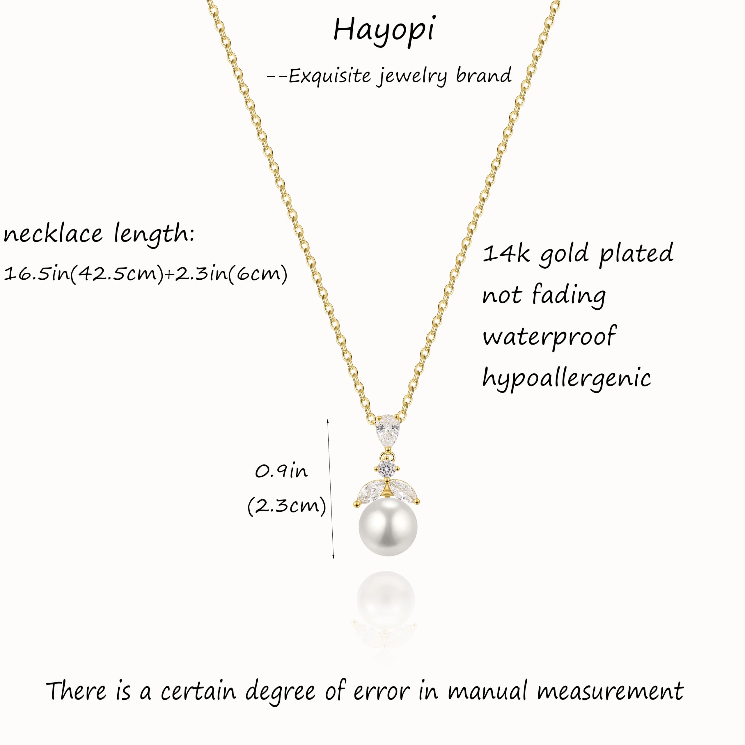 Pearl Necklace for Women Trendy,14k Gold Plated Necklace Dainty Wedding Necklace Small Cute Choker Necklace Gold Prom Drop Necklace Vintage Waterproof Jewelry for Women Prom Jewelry Fashion Gifts