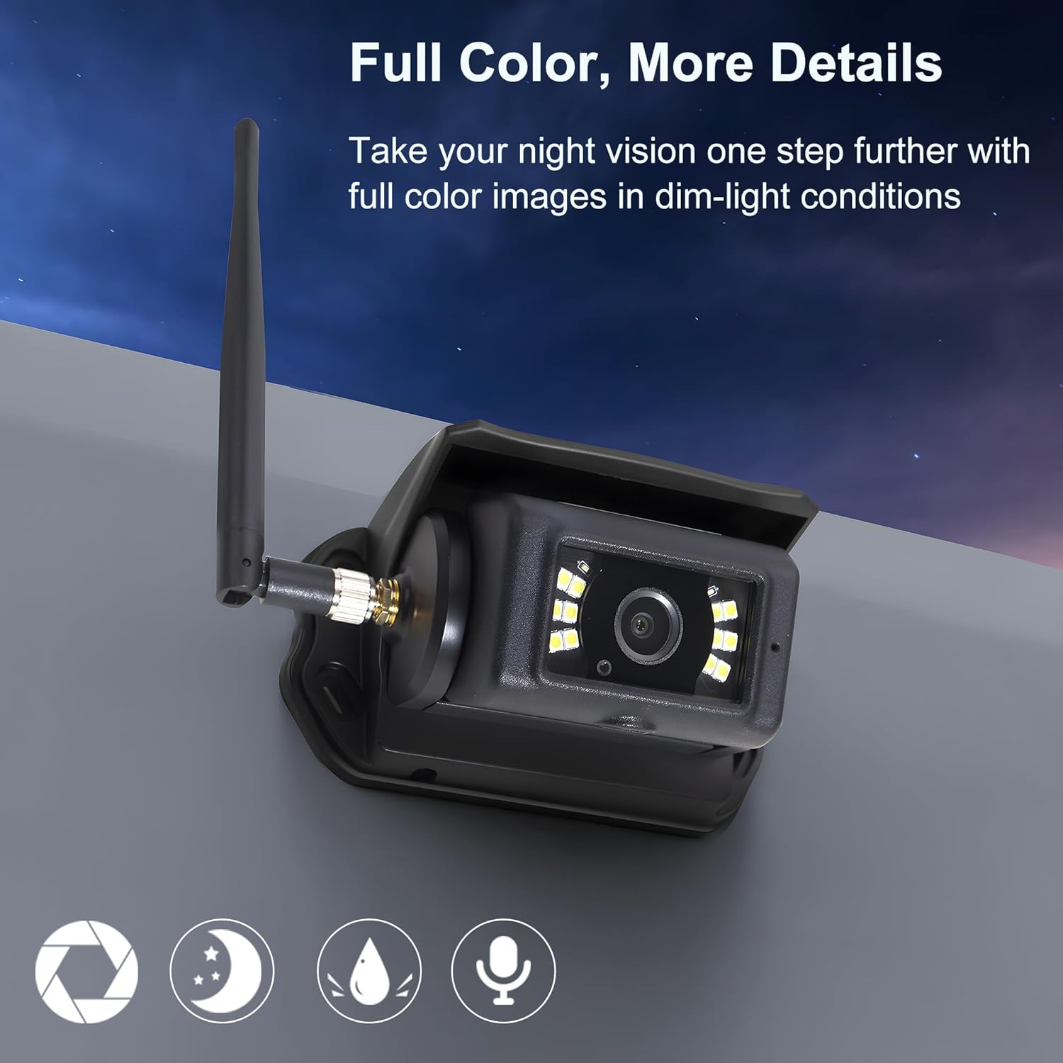 Haloview BT7 Touch RV Backup Camera Wireless 2.4G Digita FHD 1080P DVR Rearview Full-Color Night Vision Cam and 7" Touch Screen Monitor System for RV,Truck,Trailer,Truck,Camper,Van,Pickup