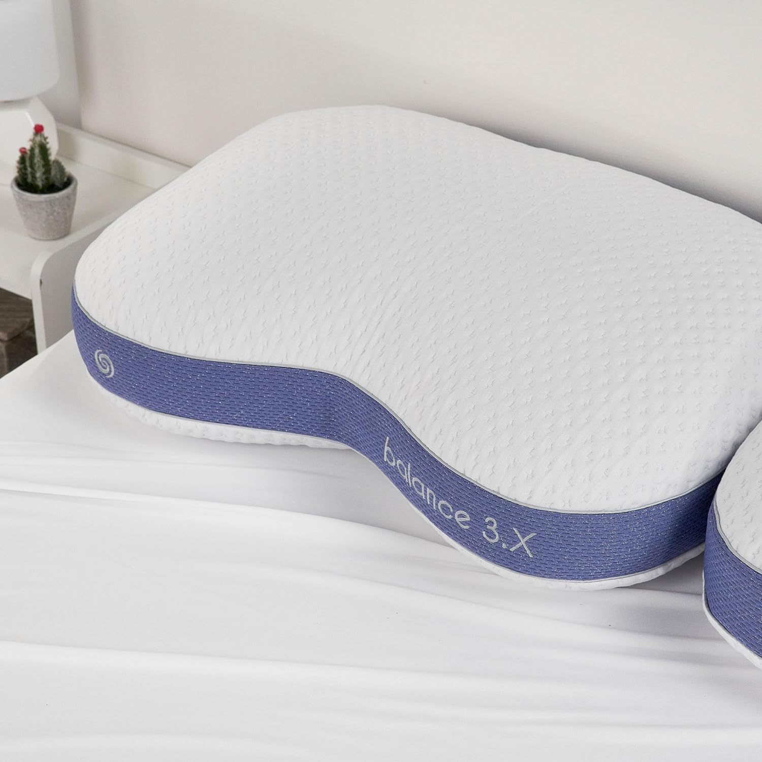 Bedgear Balance 1.0 Performance Pillow, Medium Support Bed Pillow for All Sleep Positions | Boost Blend Fill with Responsive Comfort & Air-X Mesh Ventilation | Washable Hypoallergenic Pillow