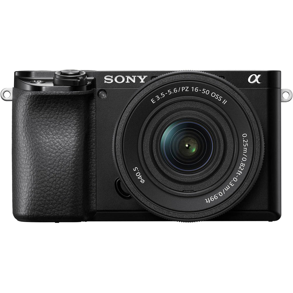 Sony ILCE6100KB Alpha 6100 Mirrorless 4K Video Camera with E PZ 16-50mm Lens - Black